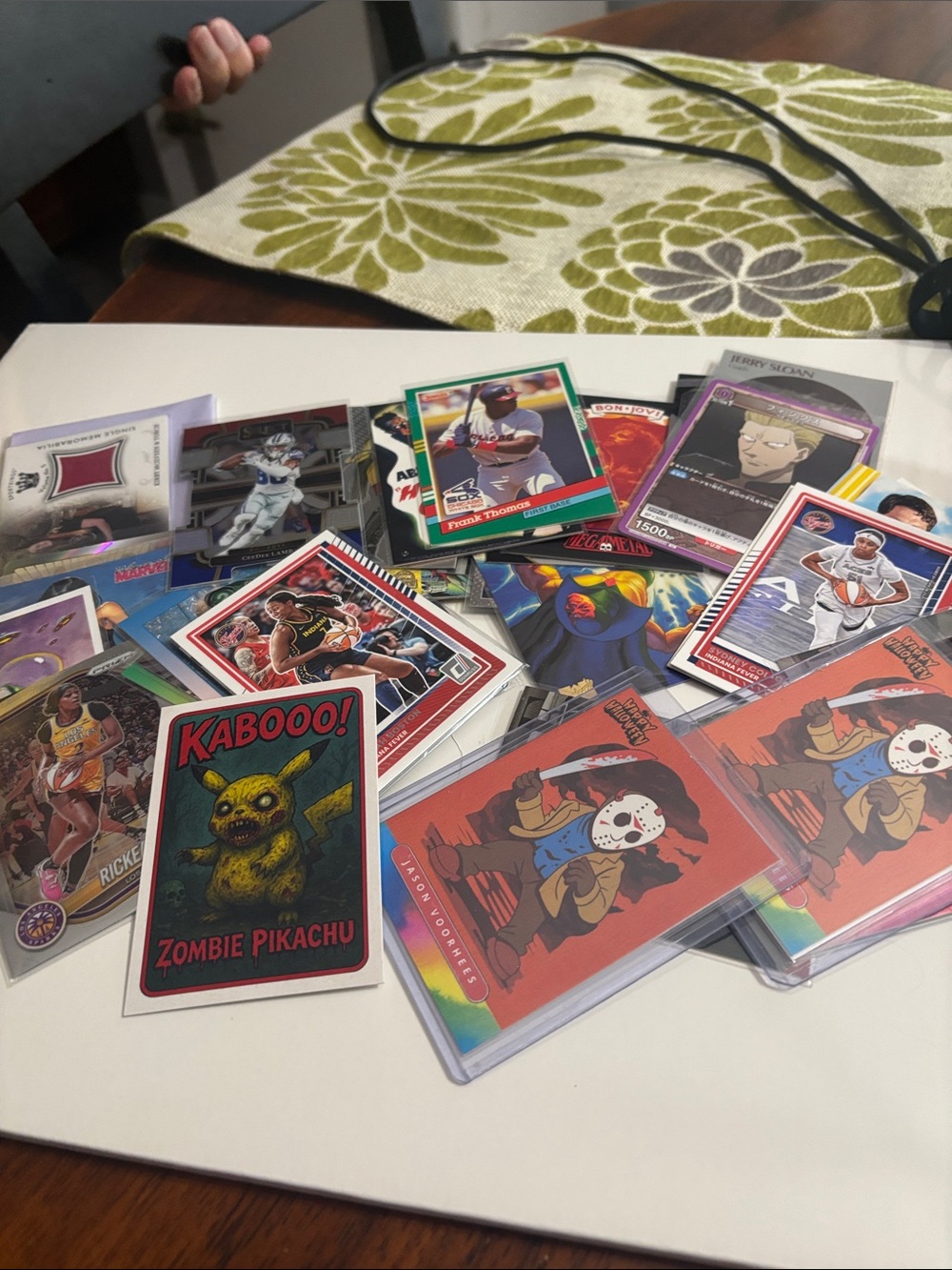 Mixed Sports & Trading Card Lot with Novelty Cards - Multicolor
